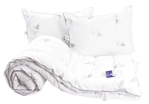 Фото - Набор одеяло евро + 2 подушки Руно 200х220 + 50х70 (925.52_Silver Swan_demi)