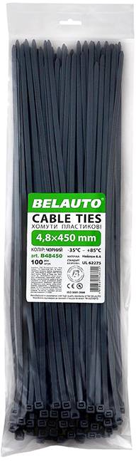 Фото - Набор хомутов BelAuto 4.8x450 (B48450) Фото - Набор хомутов BelAuto 4.8x450 (B48450)