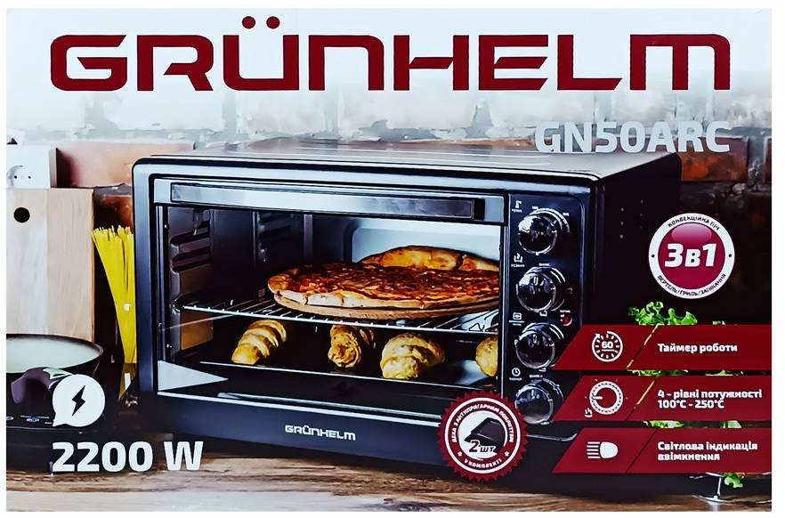 Фото - Піч електрична Grunhelm GN50ARC
