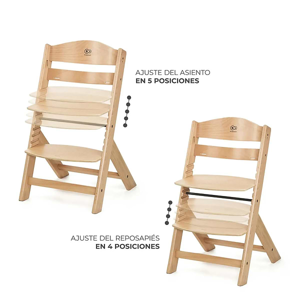 Фото - Стільчик для годування класичний Kinderkraft Enock Beige (KKKENOCBEGF0000)