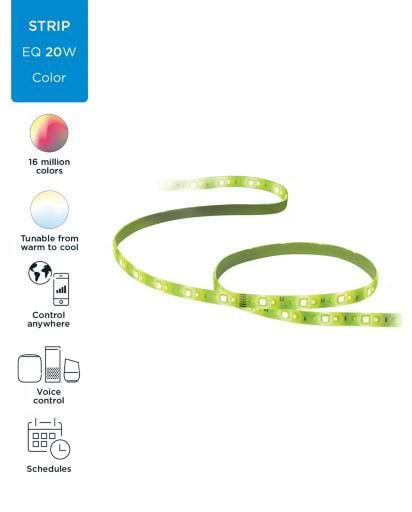 Фото - Светодиодная лента WiZ LED Strip Colors & Tunable Whites Starter Kit 2m (9290025248)