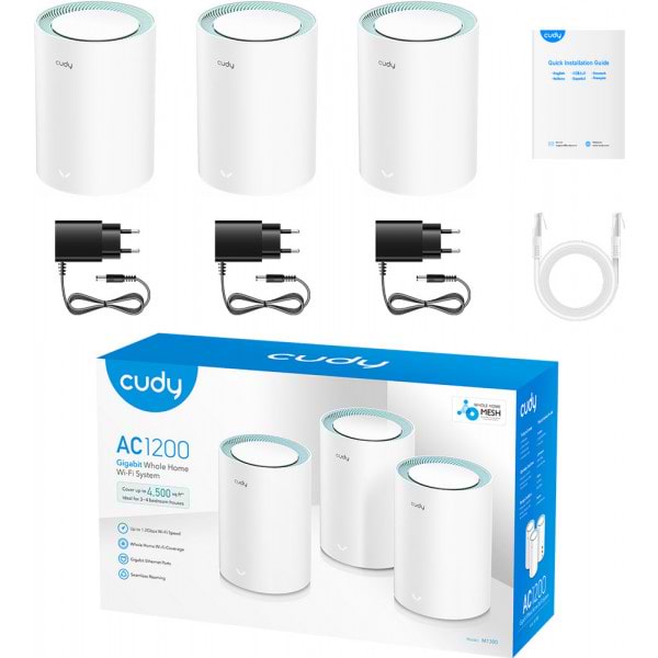 Фото - MESH система WiFi5 Cudy M1300 (3-pack)