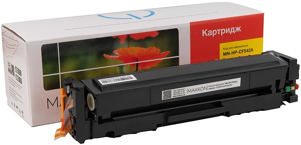 Фото - Картридж-тонер Makkon совместимый аналог HP CF542A (203A), Canon 054 yellow (MN-HP-CF542A)