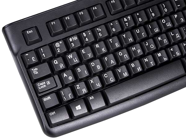 Фото - Клавіатура дротова Logitech K120 OEM Black UKR