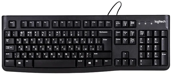 Клавиатура Logitech K120 OEM Black UKR купить - цена, характеристики | COMFY