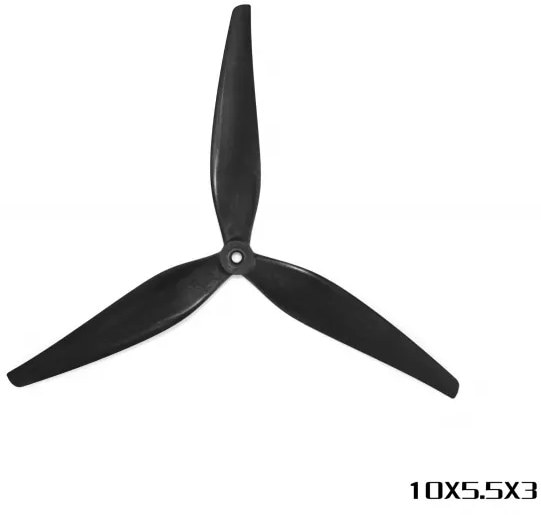 Фото - Пропеллер для квадрокоптера HQProp MacroQuad 10X5.5X3 Black (1CW+1CCW)