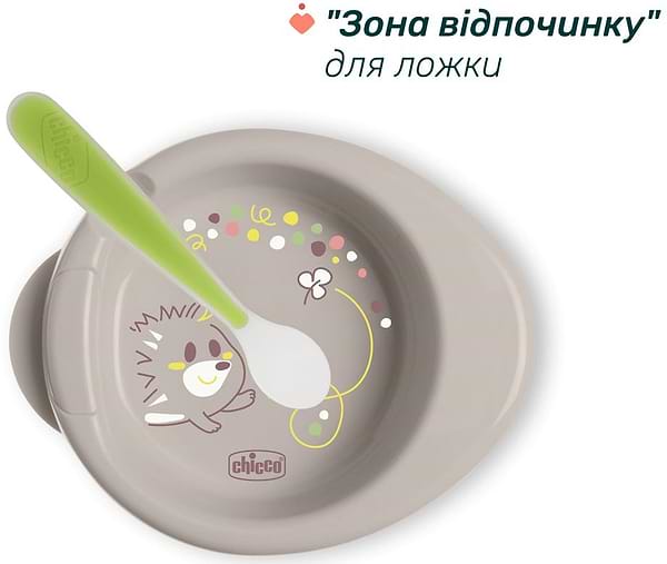 Фото - Тарілка для малюка Chicco від 6 місяців дівчинка (16000.15)
