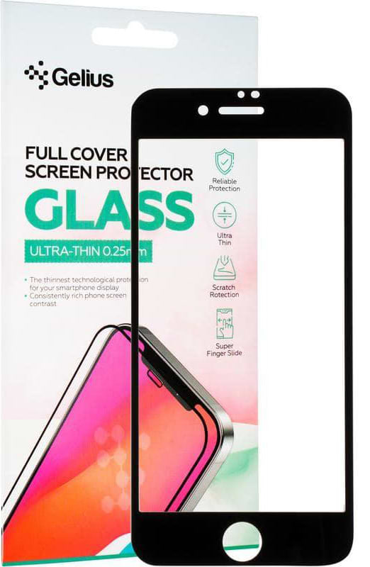 Захисне скло для смартфону Gelius Full Cover Ultra-Thin 0.25mm for iPhone 7 Black (93353)
