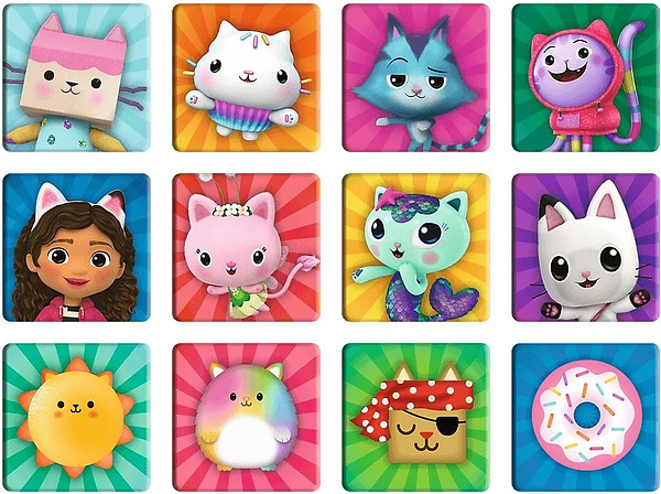 Фото - Пазлы (3-4 года) Trefl "Габби с котиками" (2в1 + Мемо) (93382)