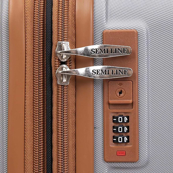 Фото - Чемодан Semi Line 24" (M) Light Grey (T5849-2)