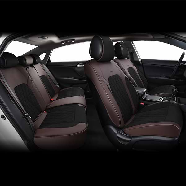 Фото - Комплект накидок на сиденье автомобиля Beltex 3D Malibu black-brown (BX89700)