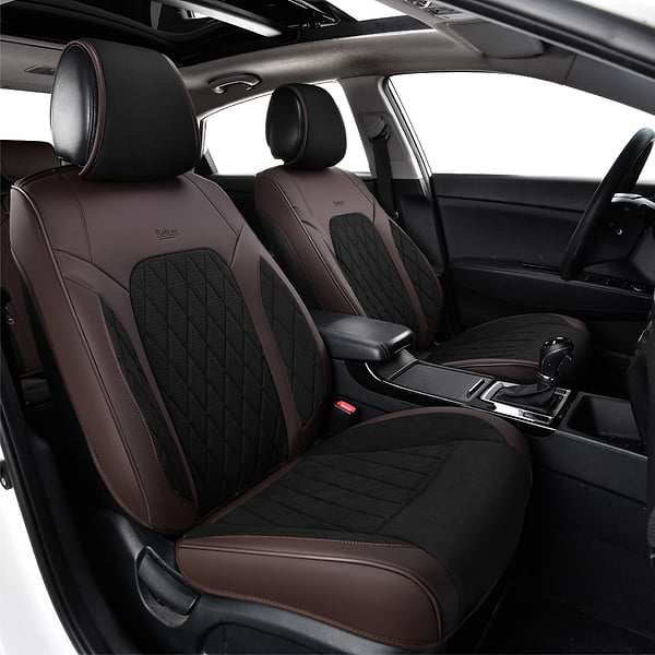 Фото - Комплект накидок на сиденье автомобиля Beltex 3D Malibu black-brown (BX89700)