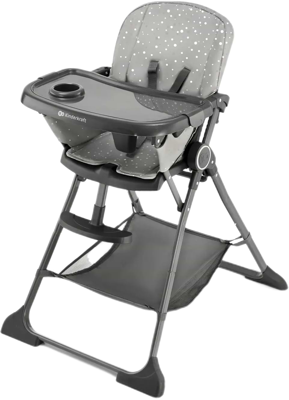 Стульчик для кормления классический Kinderkraft Foldee Grey (KHFOLD00GRY0000)