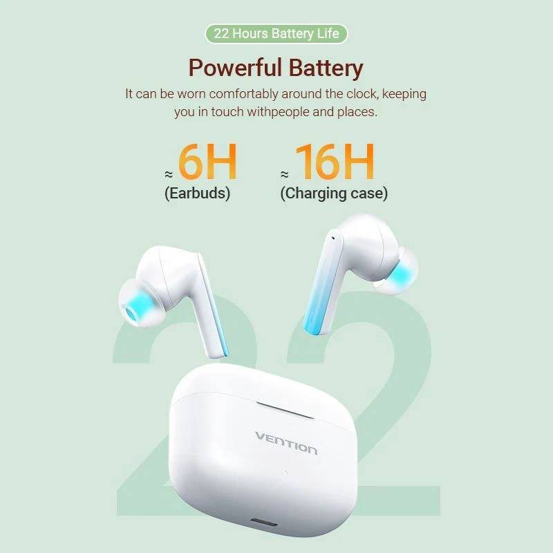 Фото - Наушники вкладыши беспроводные TWS Vention Elf Earbuds E04 White (NBIW0)