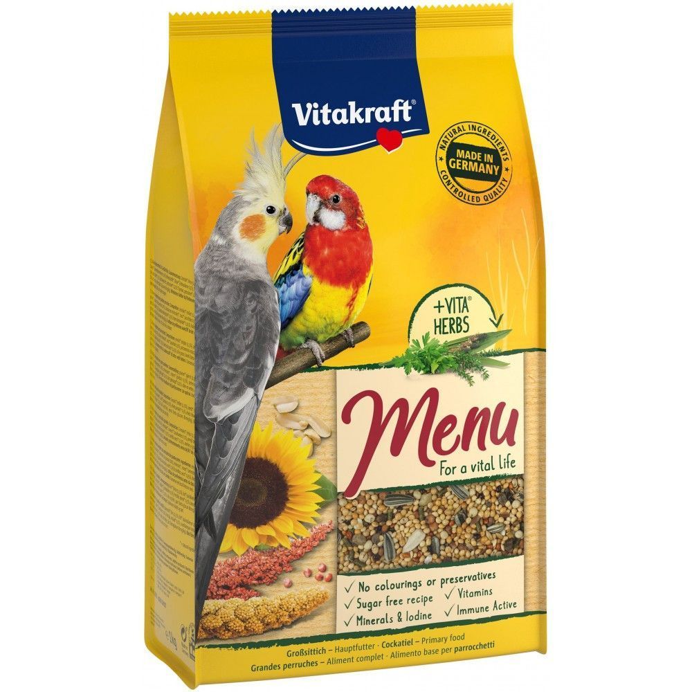 Корм для птахів Vitakraft Premium Menu Vital для німф 1 кг (4008239106216)