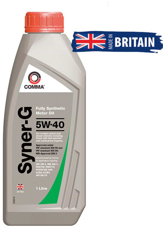 Фото - Масло для авто COMMA SYNER-G 5W-40 1л (SYN1L)