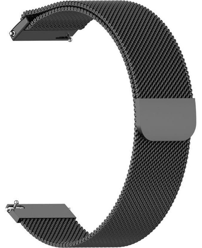 Ремешок для смарт-часов BeCover Milanese Style for Xiaomi Amazfit Bip 20mm Lite/BipS Lite/Bip3/Bip3 Pro/GTR 42mm/GTS/TicWatch S2/TicWatch E/GTS 3/GTS 2 mini Black (707679) - Фото 1