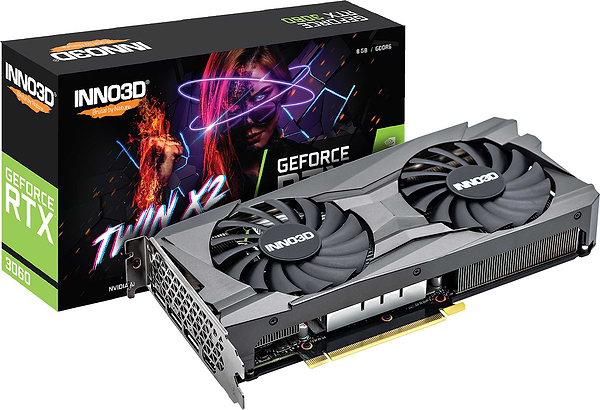 Фото - Відеокарта Inno3D GeForce RTX 3060 Twin X2 8GB GDDR6 128bit (N30602-08D6-11902130)