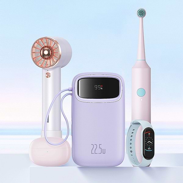 Фото - Батарея мобільна Baseus 20000mAh Qpow2 22.5W PD,QC3.0 USB-A, USB-C In/Out, with built-in USB-C/Lightning cable (P10055002513-00)