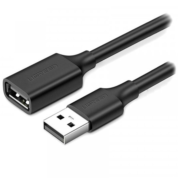 Фото - Кабель USB Type-A - USB Type-A UGREEN US103 USB 2.0 AM-AF 5 m Nickel Plating Extension Cable Black (10318)