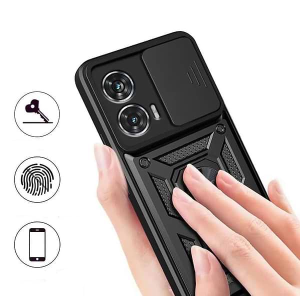 Фото - Чохол для смартфону BeCover Military for Motorola Moto G85 Black (712163)
