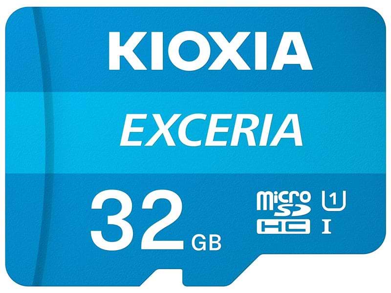 Карта пам'яті Kioxia MicroSDHC 32GB UHS-I Class 10 Exceria R100MB/s (LMEX1L032GG2) + SD-адаптер - Фото 1