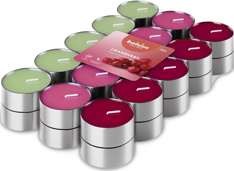 Набір свічок Bolsius 30 шт. журавлина 984489)