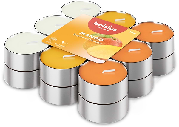 Фото - Набор свечей Bolsius 18 шт. манго (983410) Фото - Набор свечей Bolsius 18 шт. манго (983410)