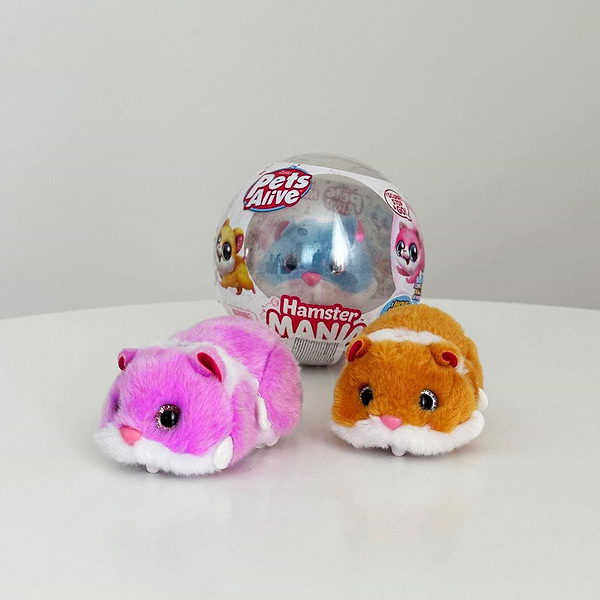 Фото - Интерактивная игрушка Pets & Robo Alive S1 – ЗАБАВНЫЙ ХОМЯЧОК (розовый) (9543-2)