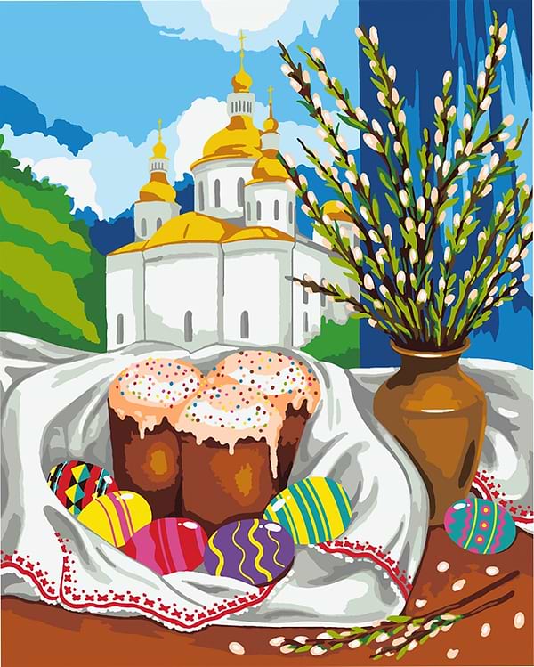 Фото - Картина за номерами Santi Великодній натюрморт (954492) Фото - Картина за номерами Santi Великодній натюрморт (954492)