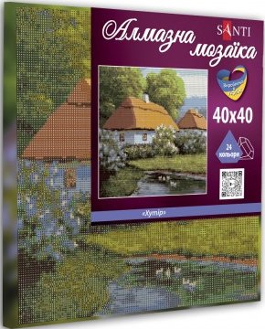 Фото - Алмазний живопис Santi Хутір 40х40 см (954716)