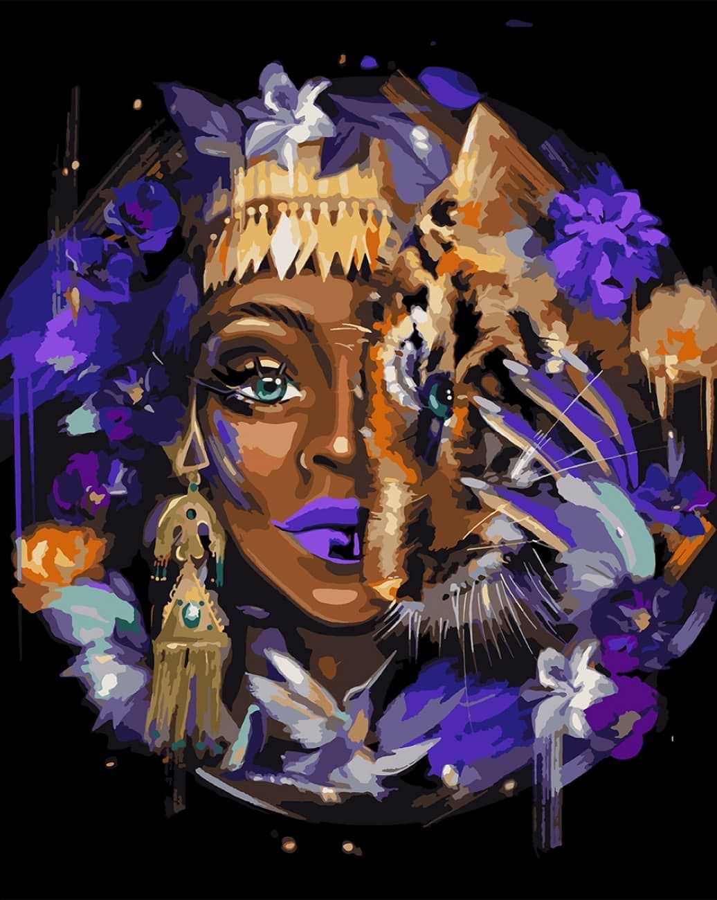 Картина по номерам Santi  Африканская красота 40х50 см (954726)