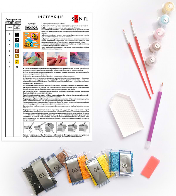 Фото - Картина по номерам Santi "Майнкрафт. Крипер БУУМ!" 25х25 см