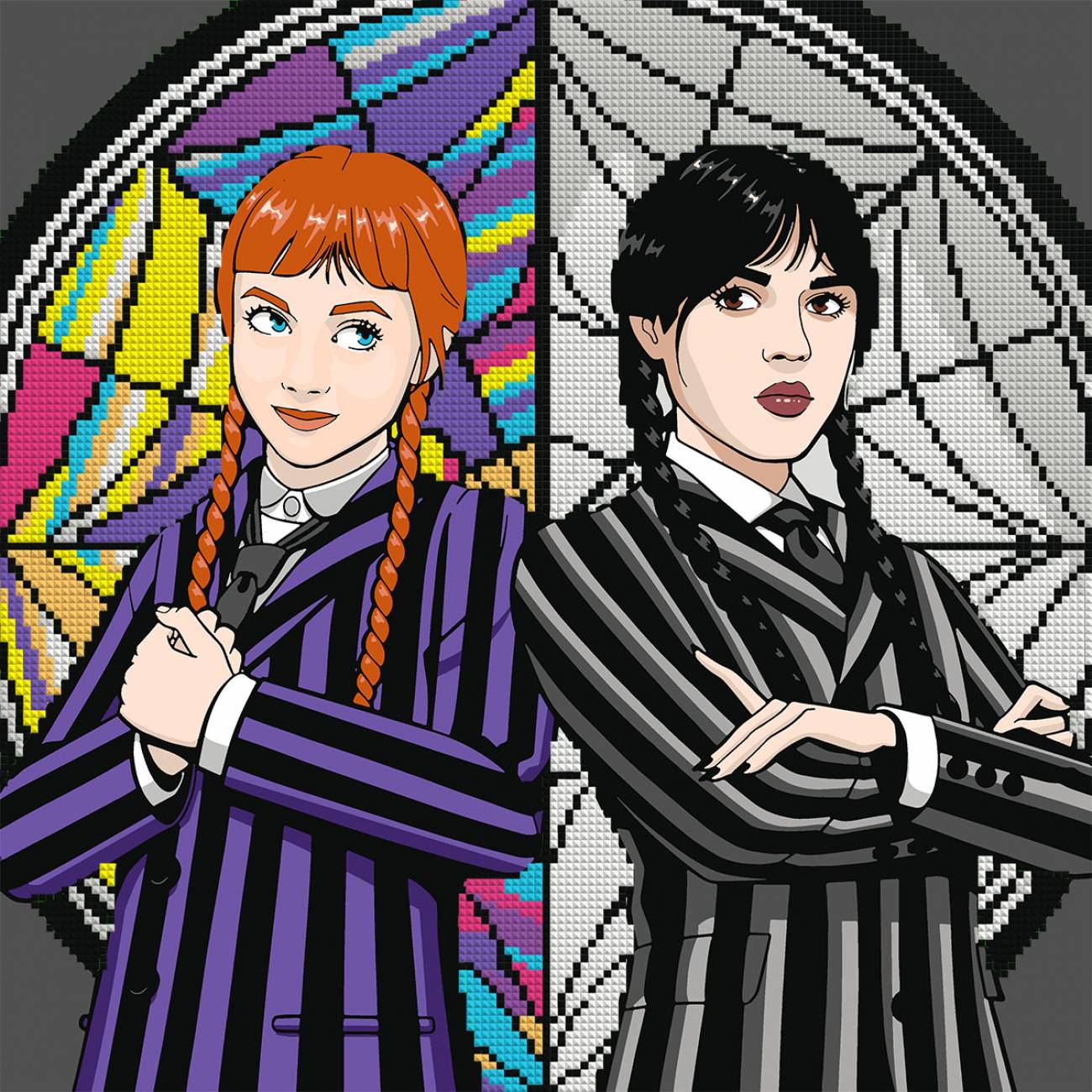 Картина по номерам Santi Wednesday and Agnes 40х40 см (954947)