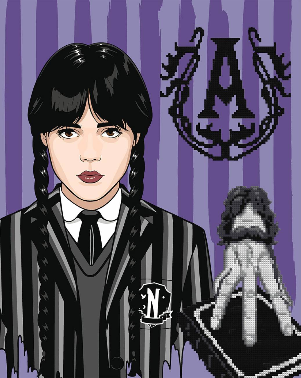 Картина по номерам Santi Wednesday Gothic duo 40х50 см (954993)