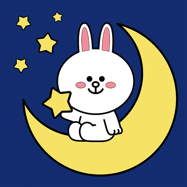 Фото - Картина за номерами Santi Лайн Френдс. Коні на місяці 25х25 см (955014)