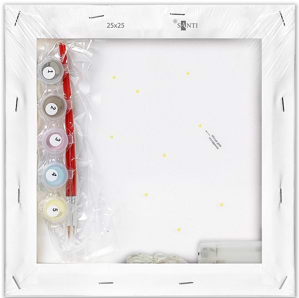 Фото - Картина по номерам Santi Майнкрафт. Стив и Алекс против монстров 25х25 см (955472)