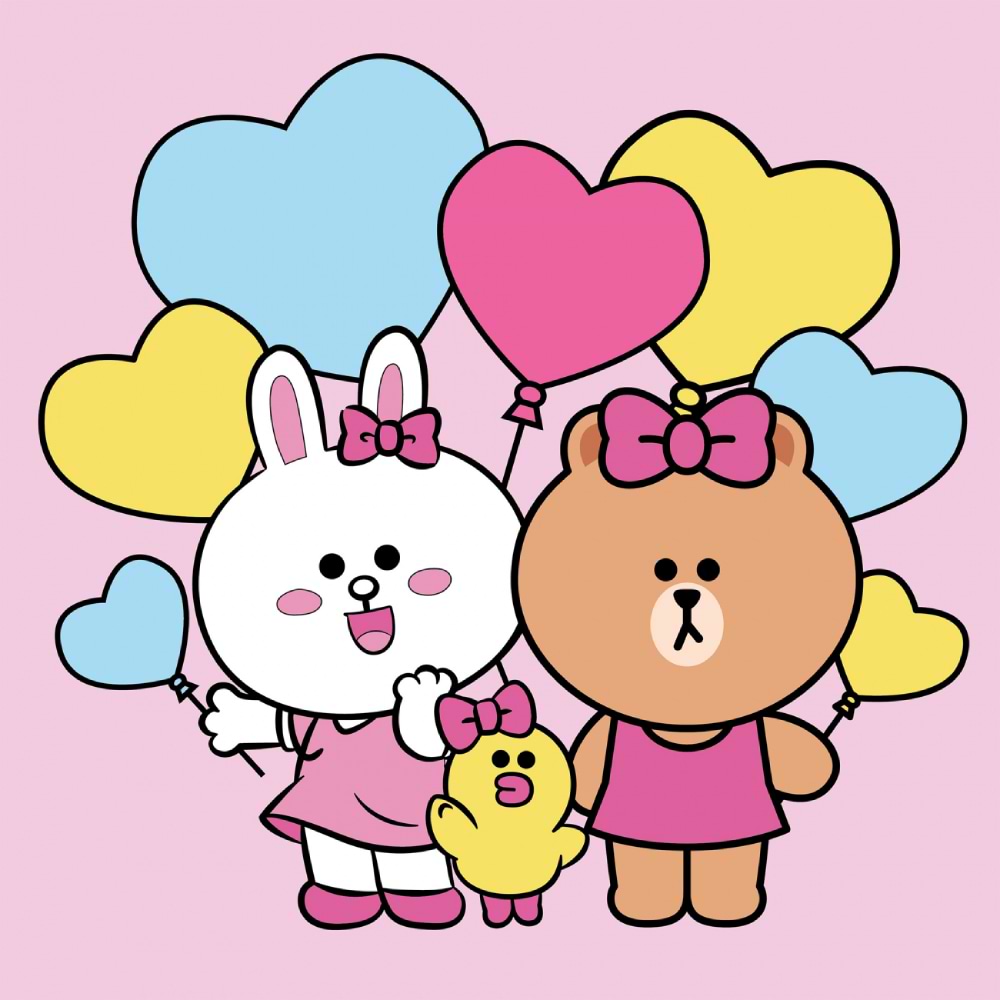 Картина по номерам Santi Лайн Фрэндс. Лошади, Салли, Чоко и воздушные шарики 25х25 см (955017)