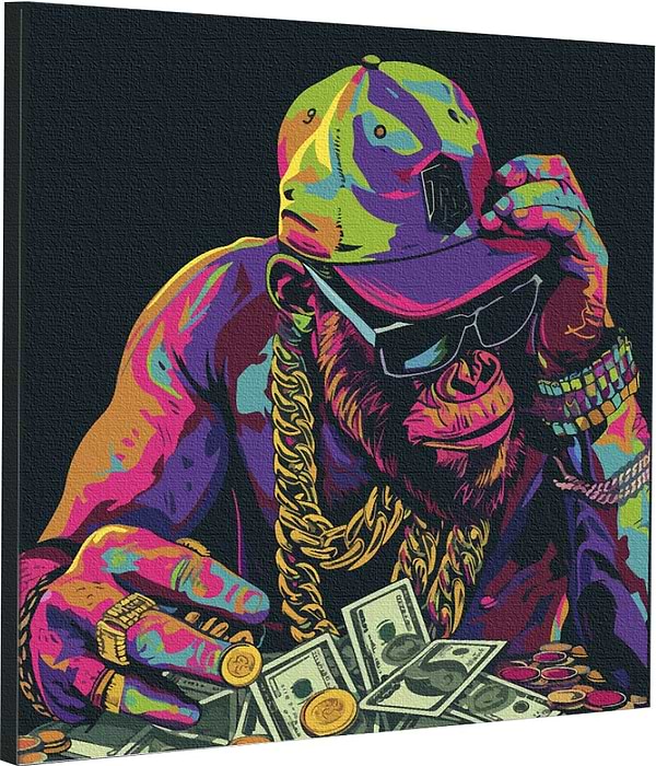 Фото - Картина по номерам Santi Деньги и стиль 40х40 см (955052)