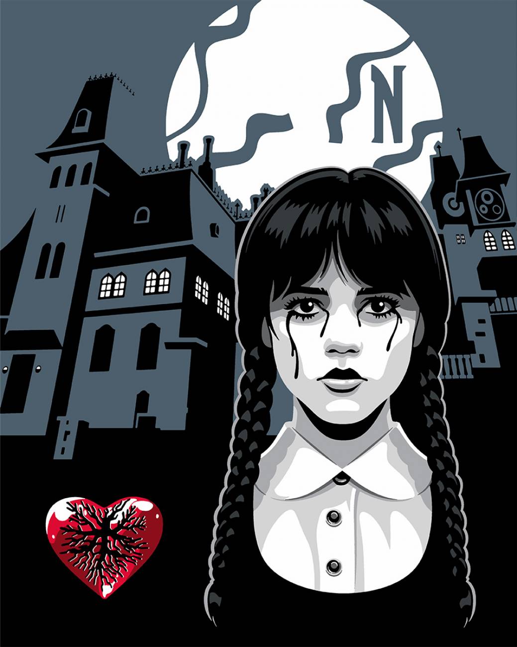 Картина по номерам Santi Nevermore Academy 40x50 см (955059)