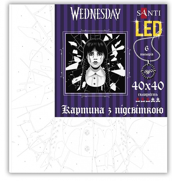 Фото - Картина по номерам Santi Wednesday Gift 40х40 см (955075)
