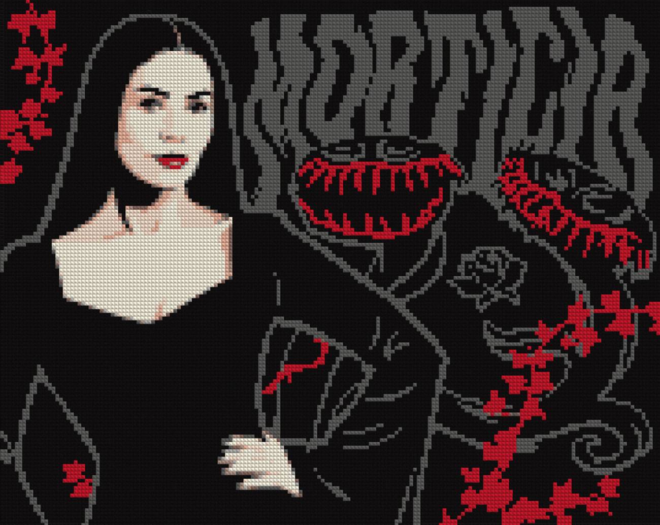 Алмазная живопись Santi Wednesday Mysterious Morticia 40х50 см (955114)