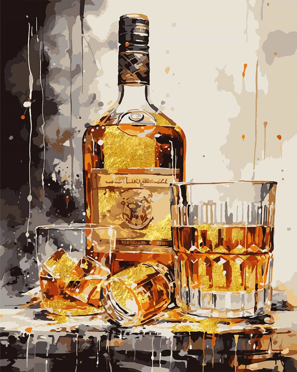 Картина по номерам Santi Виски со льдом 40х50 см (955282)