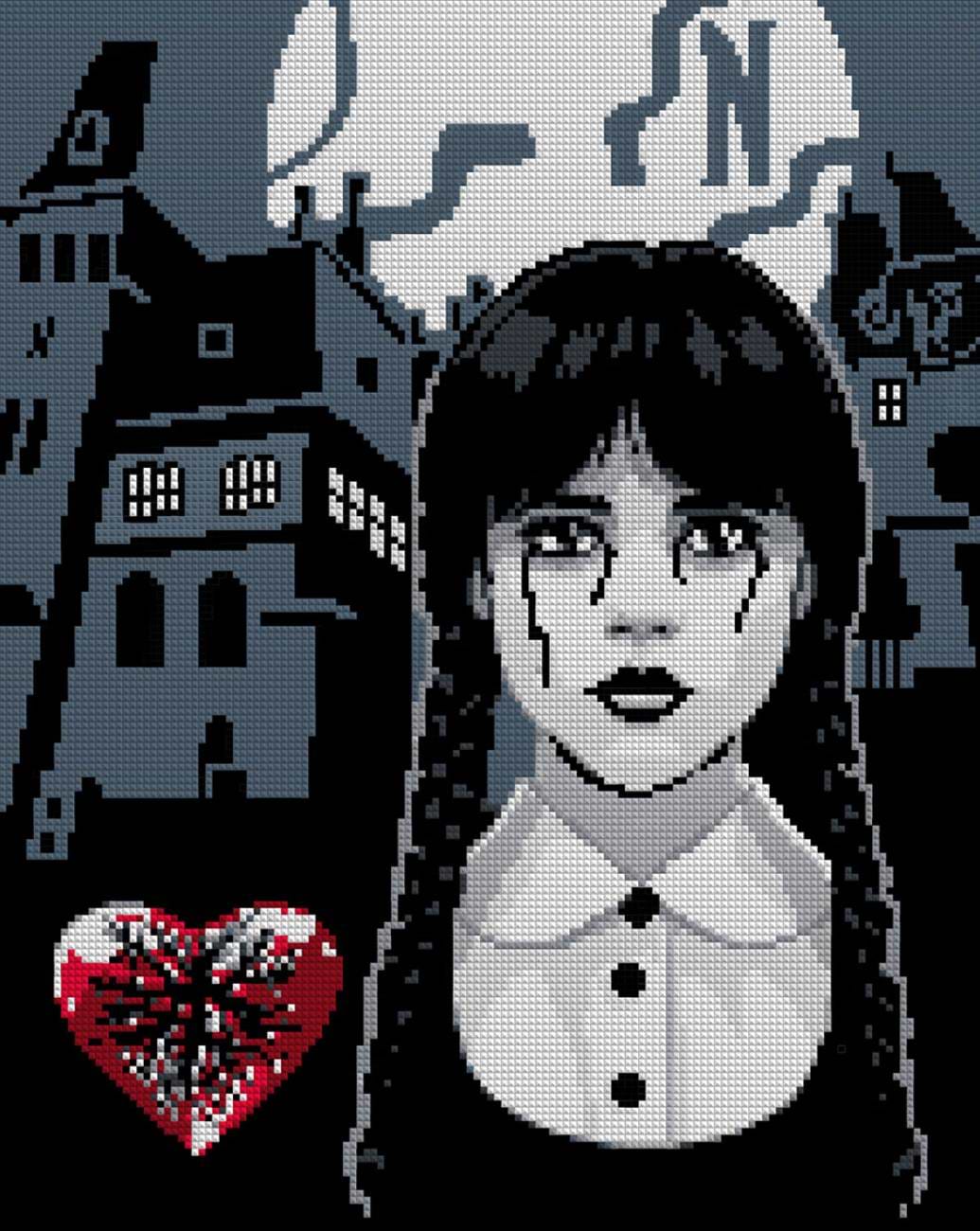 Алмазная живопись Santi Wednesday Secrets of Nevermore 40х50 см (955322)