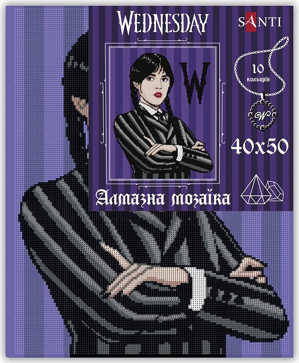 Фото - Алмазная живопись Santi Wednesday Addams 40х50 см (955333)