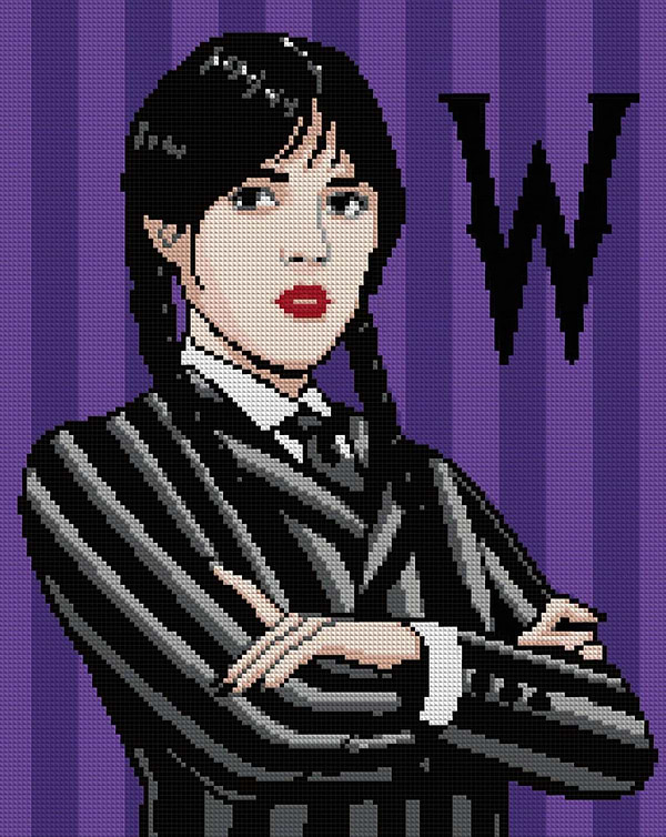 Фото - Алмазная живопись Santi Wednesday Addams 40х50 см (955333)