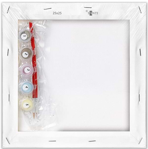 Фото - Картина по номерам Santi Пушин. Отдых 25х25 см (955028)