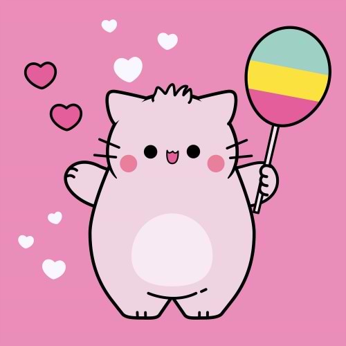 Картина за номерами Santi Pembe the Cat. Balloon 25х25 см (955564)