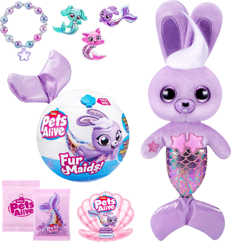 Интерактивная игрушка Pets & Robo Alive серии Furmaids S1 – КРОЛИК СТАРЛЕТ (9555B)