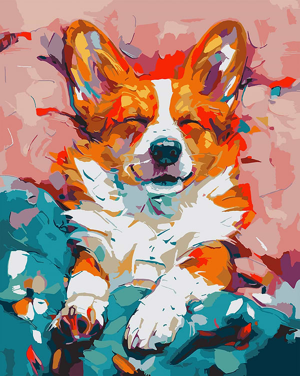 Фото - Картина за номерами Santi Улюблений коргі 40х50 см (955747)